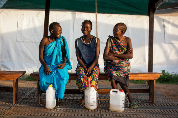 Patients of a fistula camp. South Sudan, 2012. Photo by Isabel Corthier/MSF.