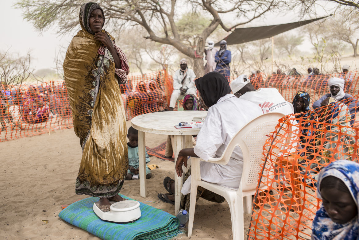 Consultation à la clinique mobile MSF à Forkouloum, au Tchad.